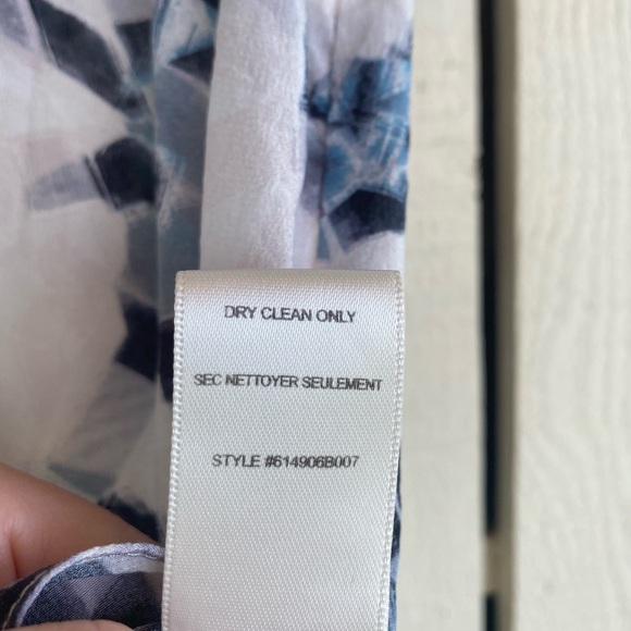 Rebecca Taylor Geoprint Silk Sleeveless Blouse 4 - Picture 11 of 12